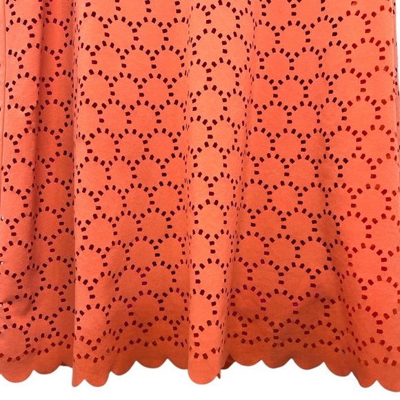 Title Nine Nimblene Orange Lasercut Stretch Outdoor Active Dress Women’s Medium - Picture 9 of 11